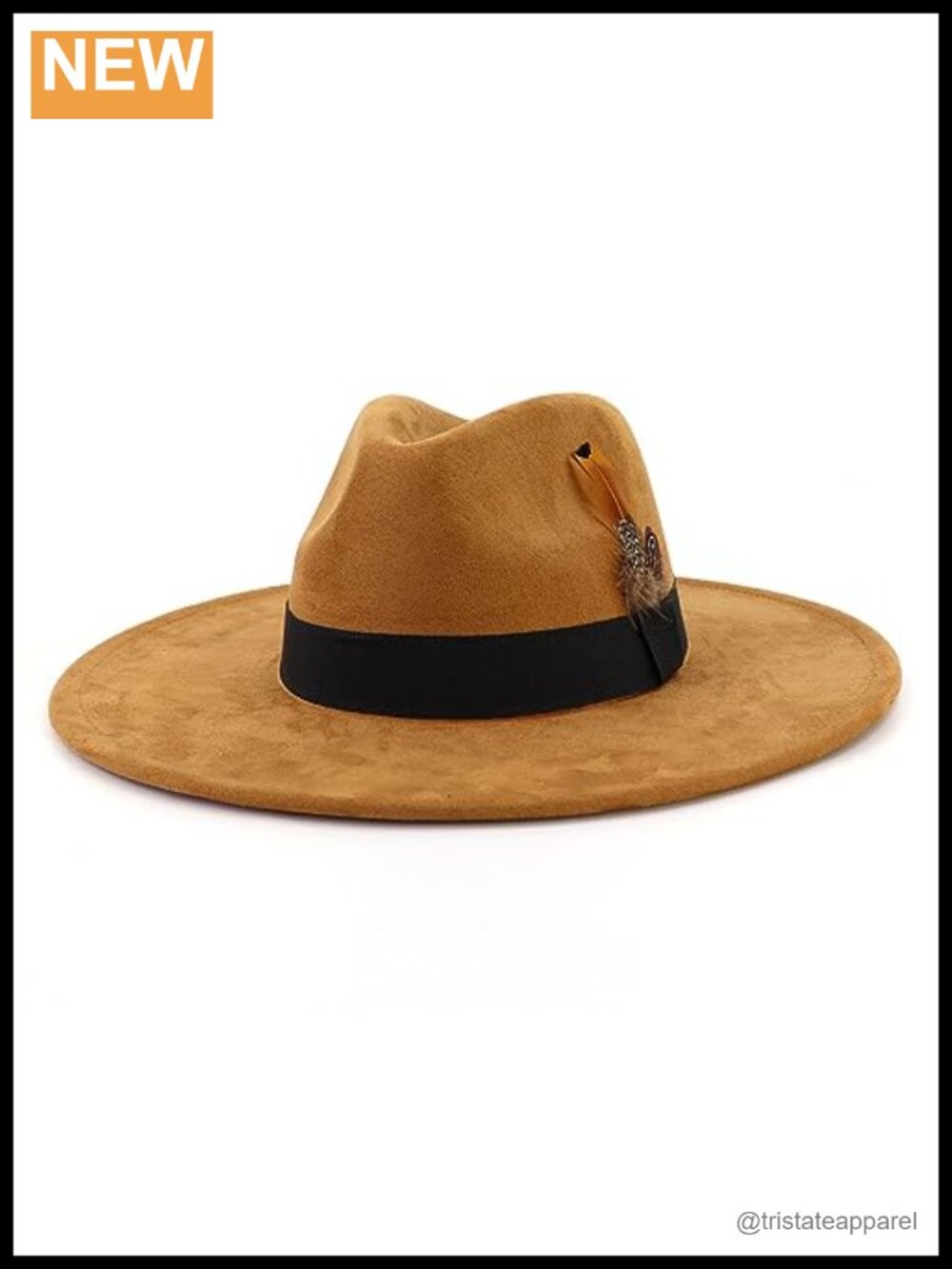 Suede Wide Brim Fedora Hat Adjustable Western Panama Sun Hat Outdoor